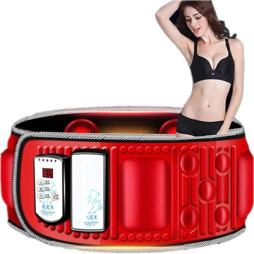 Elektrisches Massagegerät zur Gewichtsreduktion und Körperformung, Vibrations-Schlankheitsgürtel, Bauchfettverbrenner, Bauchmuskeltrainer, Heim-Infrarot-Physiotherapie-Massagegürtel