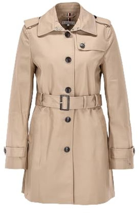 Tommy Hilfiger Veste Femme Heritage Single Breasted Trench Mi-Saison, Beige (Nos Beige), XXL