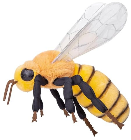 RLOMUTE Biene Plüschtier, Süßes Gelb Biene Plüschtier, Weiches Plüschtier Biene Plüschtier-Kollektion, Fliegendes Tier Schlafzimmer, Wohnzimmerdekoration. 16in