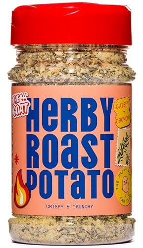 The GOAT Herby Roast Potato Seasoning Blend 200g Shaker - Gourmet Garlic, Rosemary & Thyme Infusion for Crispy Flavourful Potatoes and chips, all-natural house-made spice mix to elevate roasties