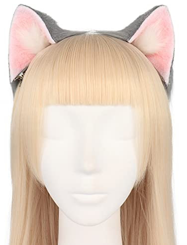 WYLZLKX Katzenohr-Haarspange aus Plüsch, Katzenohren, Haarspange, Katzenohr-Haarspange, Cosplay-Haarschmuck, Haarnadel