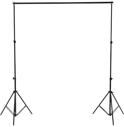 Foto Hintergrund Ständer, 2 x 3M Hintergrundgestell Verstellbarer Stativ-Hintergrund Stützsystem Satz für Porträt Produkt Videoaufnahmen, aus Metall