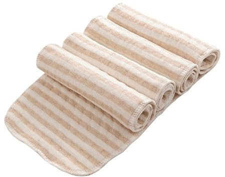 ULDIGI 4stücke Waschbare Babywindeln Wiederverwendbare Wickelunterlagen Für Neugeborene Saugfähige Und Lecksichere Stoffwindeln Für Einen Komfortablen Schlaf Und Nächtliches Wechseln