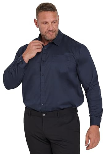 BadRhino Big & Tall Stretch Long Sleeve Shirt - Men's - Plus Size Curve