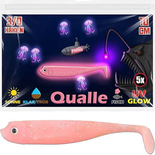 Paradox Fishing Gummifische 7,5cm 10cm 13cm - Zanderköder Gummifisch Zander Köder Gummifische Set Barschköder Barsch Köder - perfekt für Barsch und Zander
