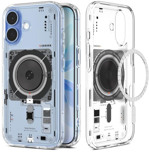 Spigen Ultra Hybrid Neo One MagFit Case for iPhone 17 | MagSafe Compatible, Signature Teardown Graphic, Patented Air Cushion, MIL-STD-810H Military-Grade Drop Protection