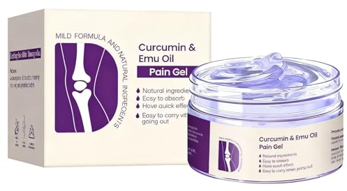 Flexbalm Schmerzgel für schnelle Gelenkschmerzen, Misspone Curcumin & Emuöl, Linderung bei Händen, Füßen und Knien (1)