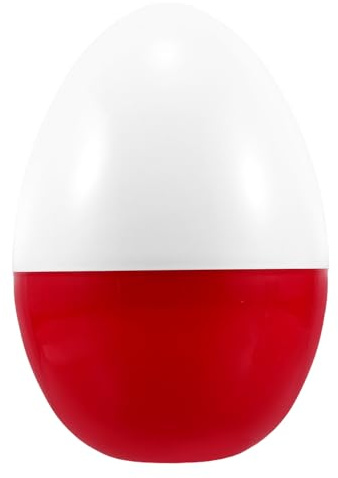 VICASKY Jumbo-Eier, Weiße Kunststoff-riesen-Ostereier, Große Leere Aufblasbare Außendekorationen, Eier Durchsichtig, 30 X 20 cm, Extra Hasenmuster, Große Mengen für