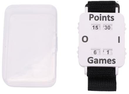XUXHOU Score-Counter-Uhr, Manueller Sport-Score-Keeper mit Verstellbarem Armband für Tennis, Tischtennis, Cricket und Mehrsportarten