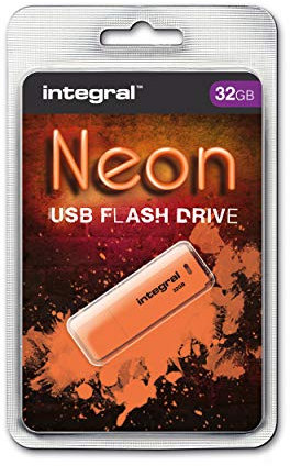 Integral 32GB Neon Orange USB 2.0 Flash-Laufwerk