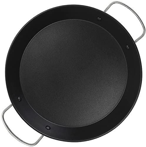 ALZA Basic - Paellera Valenciana de 40 cm, Acero Inoxidable 18/10, Todo Tipo de Cocinas, Inducción y Horno, Antiadherente Multicapa Libre de PFOA