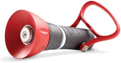 Gilmour Pro Twist Hose Nozzle, Fireman Hose Nozzle for Cleaning and Watering, Heavy Duty Garden Hose Nozzle with Adjustable Spray Pattern, Red