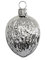 Thüringer Weihnacht 52-060 Christbaumschmuck Nüsse, Silber, 3 Stück