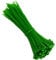 KafTon Pack of 100 Green Cable Zip Ties, UL Nylon, Perfect for PC, Bicycle Tie Wrap DIY Home Wire Vegetable Garden Office (100mm x 2.5mmm) Green