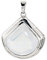 La Luna Design Damen-Anhänger Kettenanhänger Sterling-Silber 925 rhodiniert Milky Ice Quarz