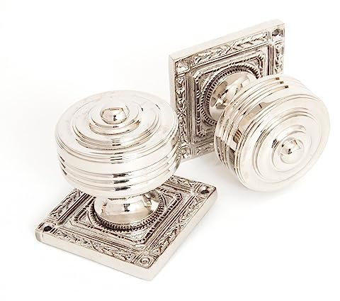 From The Anvil Polished Nickel Tewkesbury Square Mortice Knob Set
