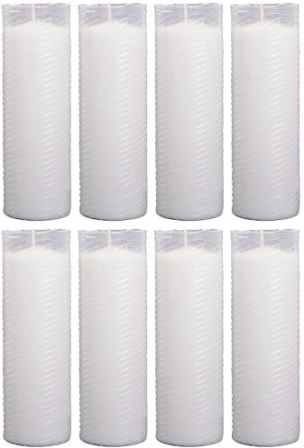 HScandle Ersatzkerze (N4) Nachfüller 8er Pack in Weiß