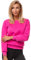 OZONEE Damen Sweatshirt Pullover Langarm Farbvarianten Oversized Langarmshirt Pulli ohne Kapuze Baumwolle Baumwollmischung Classic Basic Rundhals-Ausschnitt Sport JS/W01 DUNKELROSA S