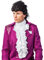 WOOOOZY Jabot aus Satin, lang, weiß