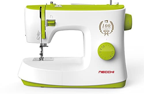 Necchi K408A Macchina per Cucire, Interno in pressofusione in Alluminio, scocca in ABS, Light Green, Regular