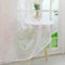 Delien Voile Ausbrenner Gardine mit Floral Muster transparenter Vorhang mit Schlaufen Wohnzimmer Gardinenschals BxH 140x245cm Pink 1 St.