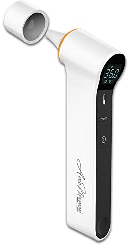 Avec Maman – Termometro auricolare e frontale per neonati, bambini e adulti – Termometro orecchio e fronte a infrarossi | Termometro febbre infrarossi – Certificato dalla FDA – Termoscanner per Febbre