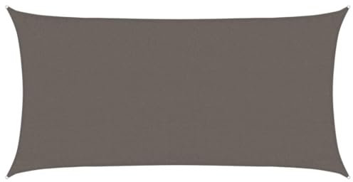vidaXL Toldo Parasol Lona Protector Solar Sombra de Patio Jardín Terraza Balcón Parque Infantil Exterior de Vela Gris Antracita HDPE 160 g/m² 3x6 m