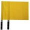 Stormflag 2pcs Sport Schiedsrichter Flagge Mit Metall Pole Foam Griff - Fußball Hand Flagge, Rugby Linesman, Schiedsrichter Assistant Equipment - Kleine Signalflagge für Sportwettbewerb (Gelb)