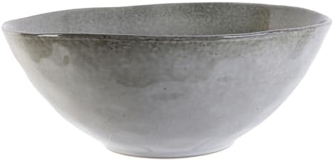 Home deco Factory - Ka3760 - Saladier 3 L D28 cm H11 cm Au Gres Du Temps Beige Art de La Table Service Saladier Coupelle Verre Gres Porceaine Ceramique