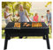 LIANYG Barbecue A Carbonella Acciaio Inossidabile Pieghevole Barbecue Grill Grill Charcoal Spiedi Grill Barbecue all'aperto Grill Barbecue Barbecue Grill 228 (Color : B)