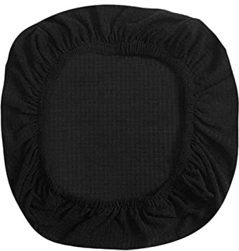 Baoblaze Elastische Stuhlhusse, Stuhlbezug Sitzfläche Stretch Bürostuhl Abdeckungen, Spannbezug Beschützer für Bürostuhl, Bar Dehnbar Stuhl, Hochzeit Esszimmer Deko - Black