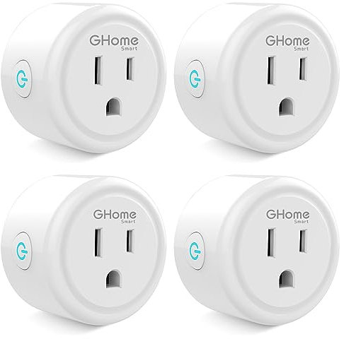 Smart Mini Plug Compatible with Alexa and Google Home, WiFi Outlet Socket Remote Control with Timer Function, Only Supports 2.4GHz Network, No Hub Required, ETL FCC Listed 4 Pack