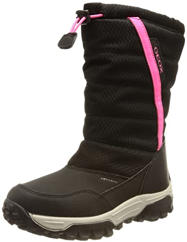 Geox Mädchen J Himalaya Girl B Ab Stiefel,26 EU,Black Fuchsia