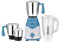 Bajaj Rex Dlx Mixer Grinder 750 Watts Mixie For Kitchen With Nutri-Pro Feature | 4 Stainless Steel Mixer Jars | Multifunctional Blade Dry & Wet Grinding Overload Protector | 1 Yr Warranty 【White/Blue】