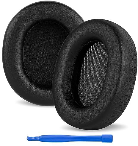 Linkidea Auricolari di ricambio, Padiglioni Cuffie compatibili con Turtle Beach Stealth 600, Stealth 500, Stealth 400, Stealth 300, Copriorecchie, Cuscinetti Auricolari (Pelle ProteicaNera)