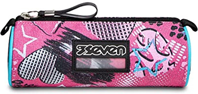 Seven Mädchen und Jungen Stiftehalter Stifteköcher Seven, Glamheart Girl, Rosa, Schule & Freizeit Chic League Einheitsgröße