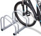 Tubiaz Fahrradständer für 2 Fahrräder, Boden- oder Wandmontage, Abstellständer Mehrfachständer Geeignet für Fahrräder von 35-55 cm Stellplatz 30cm verzinktem Stahl, 41x32x26cm Silber
