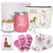 AWDK 50th Birthday Gifts for women - Decorations, Gift Baskets for Mom, Sister, Friend - 7PCs