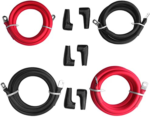 WINCHMAX ATV Battery Cable Kit Inc Cable Boots