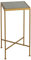 Cortesi Home Cleo Quadratischer Beistelltisch, Metall, Gold
