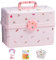 Lecerrot Kinder Haarschmuck Aufbewahrungs, Rosa Aufbewahrungsbox Für Haarschmuck Schmuckbehälter, Rosa Haarschmuck Schmuckkästchen, Für Mädchen Und Frauen Für Haarbänder, Haargummis, Clips