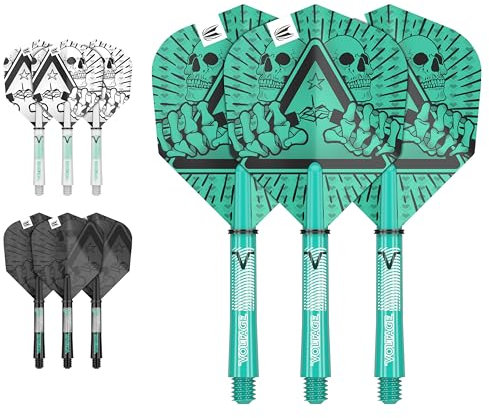 Target Darts Rob Cross Ink Design No.6 Dartflüge & Zwischenbericht (41mm) Schäfte Vorbauten - 3er Pack