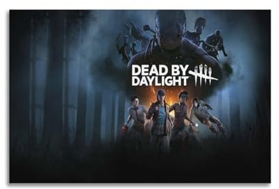 Quem Poster Dead by Daylight, dekoratives Gemälde, Leinwand, Wandposter und Kunstdruck, moderne Familienschlafzimmer-Dekoration, Poster, 20 x 30 cm