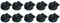 End Cap Insert Cap for Airline Rail Lashing Rail Square/Flat Slim Click (10)