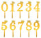 10St 0-9 Kuchen Zahlen Deko, Acryl Krone Cake Topper Zahlen Kuchenaufsatz für Geburtstag Hochzeit Jubiläum Feier Kuchendekorationen (Gold)