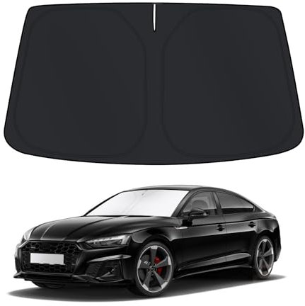 D-Lumina Parasol para Parabrisas para Accesorios Au.di A5 2018, Parasol para Parabrisas Delantero, Protector de Parabrisas de Coche contra los Rayos UV, Plegable y Portátil