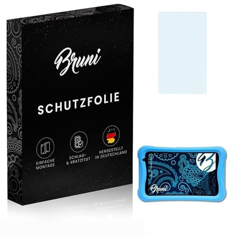 Bruni Schutzfolie kompatibel mit Denver TIO-80105K Folie, glasklare Displayschutzfolie (2X)