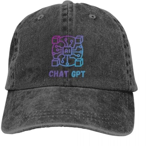 Baseballmütze Sommermütze mit Schirm für Damen und Herren, Hip Hop Style Mütze mit CPU Schirm, Cowboy Style Geschenk