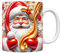 Tasse de Noël en céramique du Père Noël, tasse de Père Noël vintage,Tasse à thé Tasse à café - Tasses à café du père noël, tasses de noël, tasses de vacances, décor de bureau, tasse en céramique po