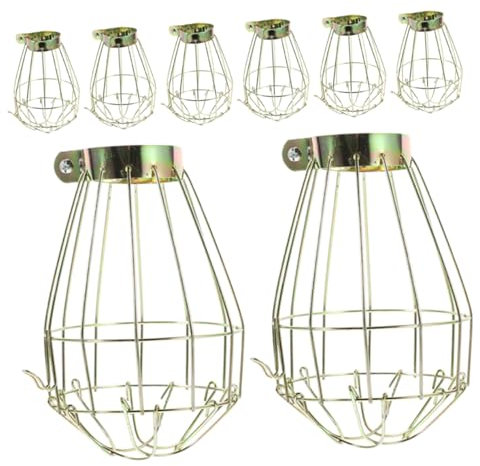 IWOWHERO Vintage-vogelkäfig-leuchten Glühbirnenschutz Aus Eisen Für Ein Anspruchsvolles Wohndekor-